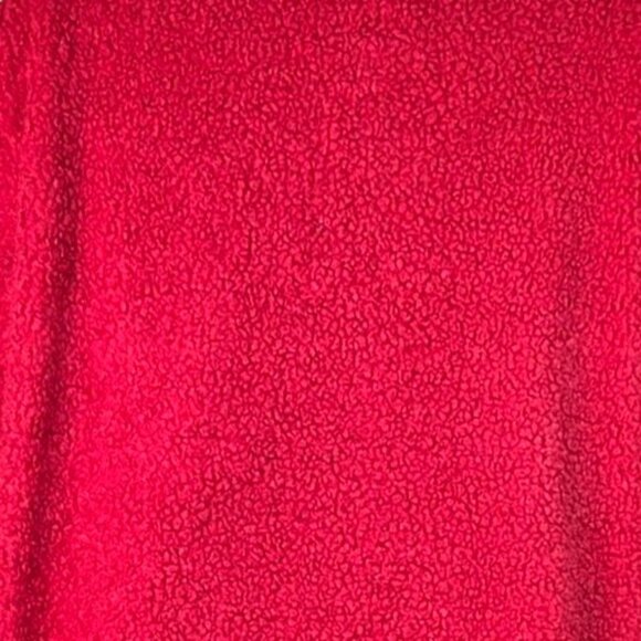 Zesica Womens Red Fuzzy Button-Down Longline Teddy Coat With Pockets Size S - Picture 2 of 7